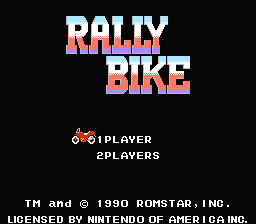 Rally Bike title screenshot